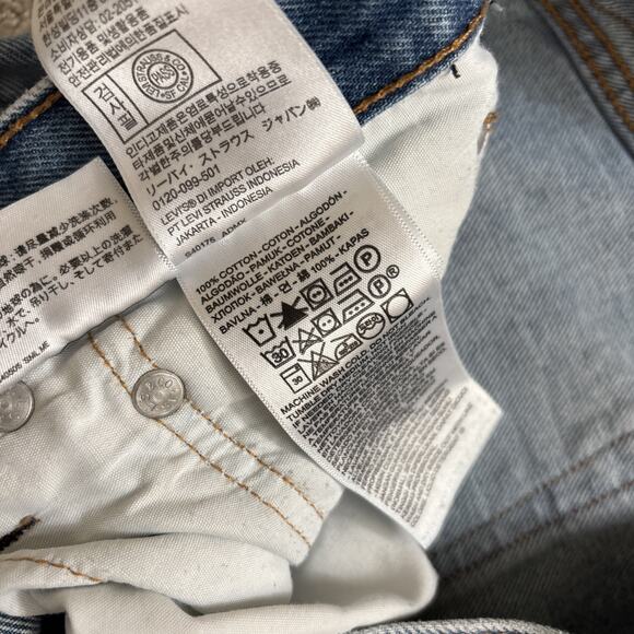 Levi's Men's Stay Loose Ankle Straight Blue Jeans Light Wash Size 33/32 Cotton - Picture 6 of 9